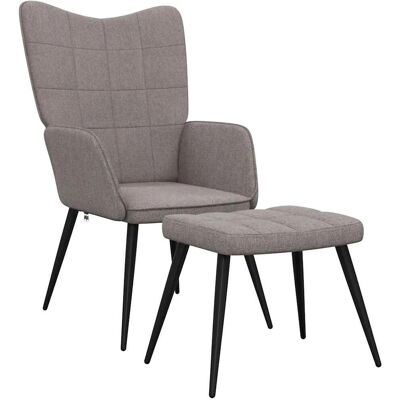VidaXL Accentstol - Grå Taupe Moderne Sæde VidaXL Accentstol - Grå Taupe Moderne Sæde
