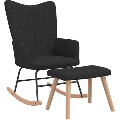 VidaXL Schaukelstuhl - Elegantes modernes Design - Stabil mit Holzgleitern - Langlebige Stahl- und Gummiholzstruktur - Bequem mit Schaumstoffpolsterung - Einfach zu montieren VidaXL Schaukelstuhl - Elegantes modernes Design - Stabil mit Holzgleitern - Langlebige Stahl- und Gummiholzstruktur - Bequem mit Schaumstoffpolsterung - Einfach zu montieren