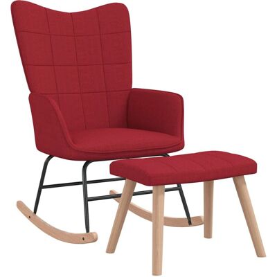 VidaXL 328026 Moderne Burgundische Loungesessel & Hocker - Möbel VidaXL 328026 Moderne Burgundische Loungesessel & Hocker - Möbel