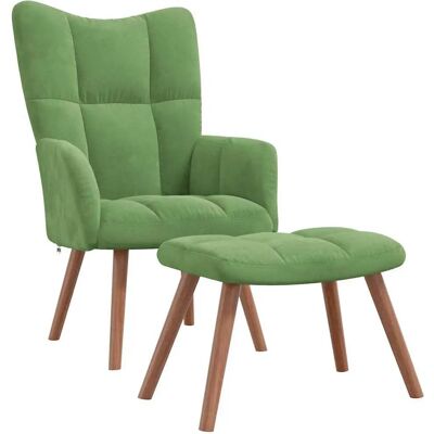 Chaise d'accent VidaXL - Velours vert clair - Mobilier - Publicité Chaise d'accent VidaXL - Velours vert clair - Mobilier - Publicité