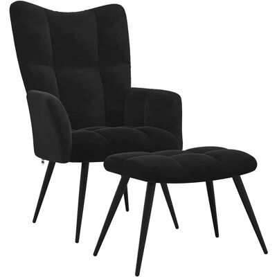 Chaise d'appoint vidaXL - Moderne, Velours, Cadre en acier - Publicité Chaise d'appoint vidaXL - Moderne, Velours, Cadre en acier - Publicité