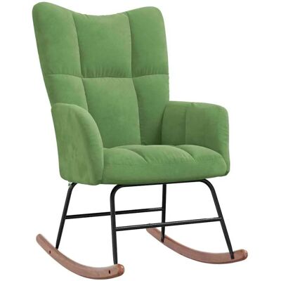 vidaXL 328142 Hellgrüner Samtrockerstuhl - Rocking Chair vidaXL 328142 Hellgrüner Samtrockerstuhl - Rocking Chair