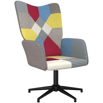 Chaise d'accent vidaXL - Tissu patchwork - Décor salon - Publicité Chaise d'accent vidaXL - Tissu patchwork - Décor salon - Publicité