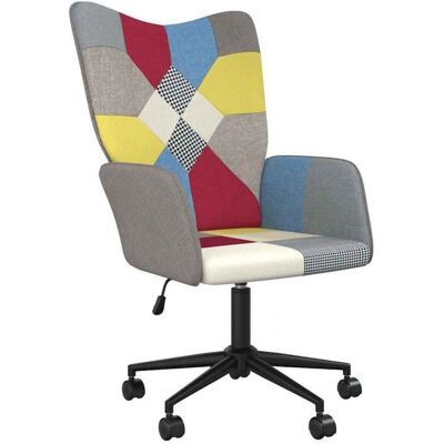 vidaXL Nova Sessel - Höhenverstellbar, Drehbar, Patchwork-Design - Sessel vidaXL Nova Sessel - Höhenverstellbar, Drehbar, Patchwork-Design - Sessel