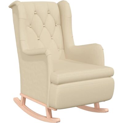 Chaise d'accent VidaXL - Pieds en bois massif - 1 Place - Élégante & Confortable - Publicité Chaise d'accent VidaXL - Pieds en bois massif - 1 Place - Élégante & Confortable - Publicité