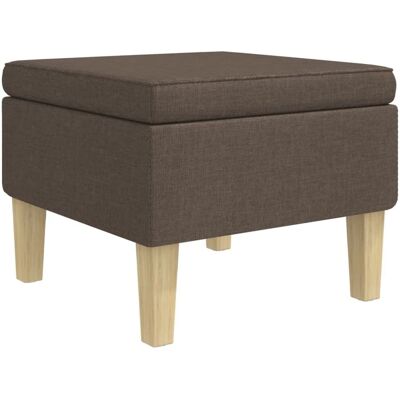 vidaXL Holzbein Grau Taupe Hocker - Hocker vidaXL Holzbein Grau Taupe Hocker - Hocker