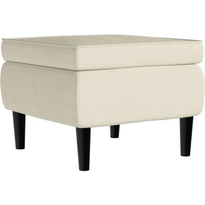 vidaXL Nova - Hocker mit Holzbeinen aus Samt - Hocker vidaXL Nova - Hocker mit Holzbeinen aus Samt - Hocker