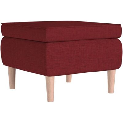 ALTRO Nova - Rotes Stoffhocker - Fußhocker ALTRO Nova - Rotes Stoffhocker - Fußhocker