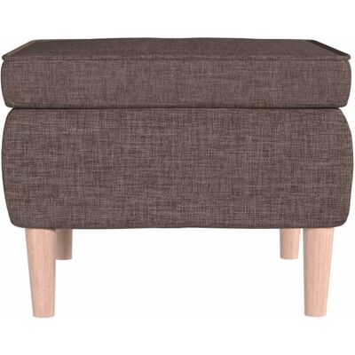 vidaXL Hocker mit Holzbeinen Taupe Stoff - Hocker vidaXL Hocker mit Holzbeinen Taupe Stoff - Hocker