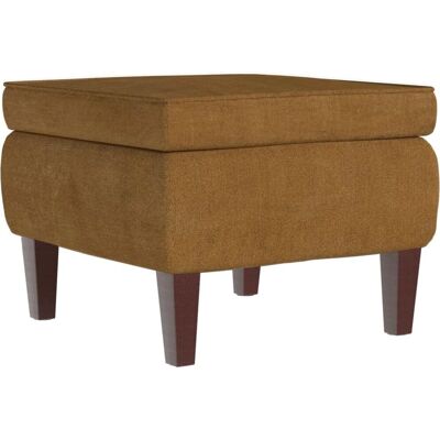 Nova Samt-Fußhocker - Stilvolle Holzbeine - Kompaktes Design - Fußstütze Möbel Nova Samt-Fußhocker - Stilvolle Holzbeine - Kompaktes Design - Fußstütze Möbel