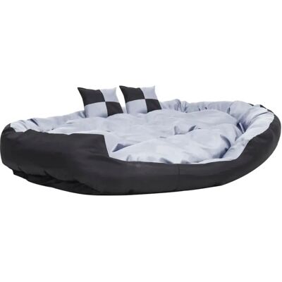 vidaXL Hundekissen Grau Schwarz Wendbar Waschbar 150x120cm - Hundekissen vidaXL Hundekissen Grau Schwarz Wendbar Waschbar 150x120cm - Hundekissen