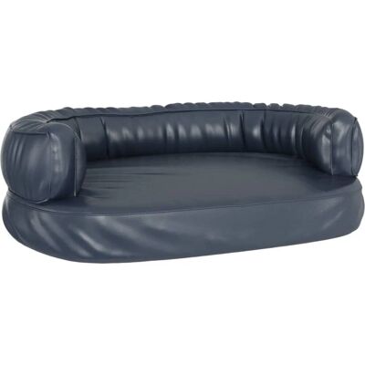 vidaXL Dunkelblaue ergonomische Schaumstoff-Hundebett Kunstleder - Hundebett vidaXL Dunkelblaue ergonomische Schaumstoff-Hundebett Kunstleder - Hundebett