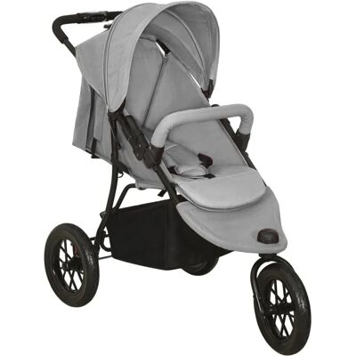 vidaXL Gemellare Lysegrå Barnevogn - Baby Produkt vidaXL Gemellare Lysegrå Barnevogn - Baby Produkt