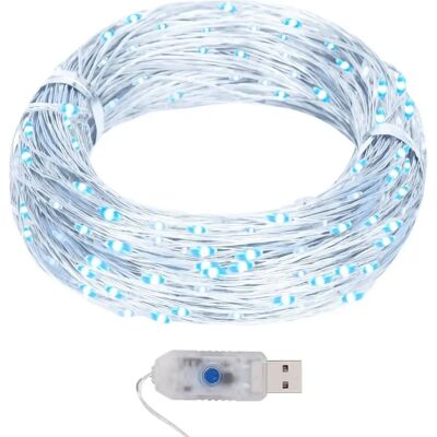 vidaXL LED Micro Fairy Lichterkette - 40m, Kaltweiß, 8 Effekte - Lichterkette vidaXL LED Micro Fairy Lichterkette - 40m, Kaltweiß, 8 Effekte - Lichterkette