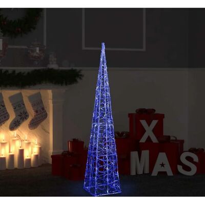 vidaXL Acryl LED Leuchtkegel Blau - 120 cm - LED Light Cone vidaXL Acryl LED Leuchtkegel Blau - 120 cm - LED Light Cone