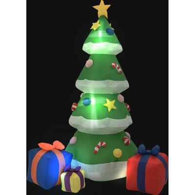 vidaXL Sapin de Noël LED - Gonflable, Intérieur Extérieur, 240 cm - Publicité vidaXL Sapin de Noël LED - Gonflable, Intérieur Extérieur, 240 cm - Publicité