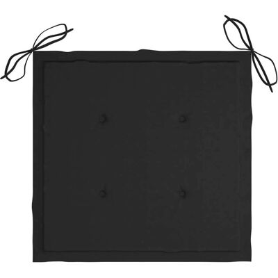 vidaXL Klappbare Gartensessel 4er Set Teak mit Kissen - Gartenstühle vidaXL Klappbare Gartensessel 4er Set Teak mit Kissen - Gartenstühle