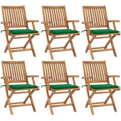 vidaXL Klappstühle mit Kissen - Gartenstühle vidaXL Klappstühle mit Kissen - Gartenstühle