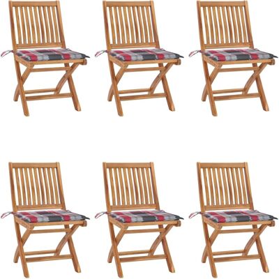 vidaXL Klappbare Teak-Gartenstühle - Gartenstühle vidaXL Klappbare Teak-Gartenstühle - Gartenstühle