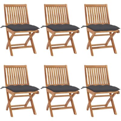 vidaXL Klappbare Gartenstühle mit Kissen - Gartenstühle vidaXL Klappbare Gartenstühle mit Kissen - Gartenstühle