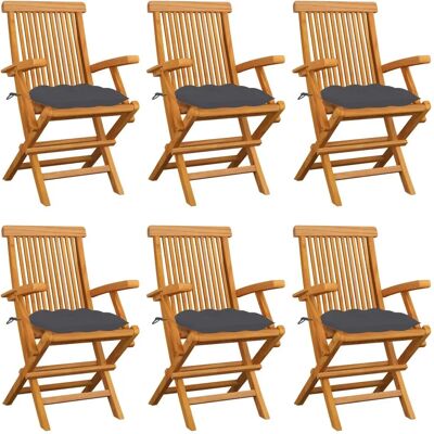 VidaXL Klappbarer Teak-Gartenstuhl - 8 Stück Gartenmöbelset VidaXL Klappbarer Teak-Gartenstuhl - 8 Stück Gartenmöbelset