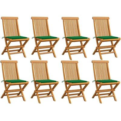 Sedie da giardino in teak Maisonchic 8 pz - Mobili da esterno Sedie da giardino in teak Maisonchic 8 pz - Mobili da esterno