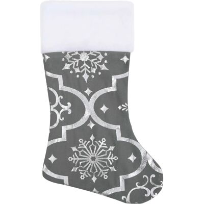 vidaXL Luxus-Weihnachtsbaumrock mit Socke - Schneemuster - 150 cm vidaXL Luxus-Weihnachtsbaumrock mit Socke - Schneemuster - 150 cm
