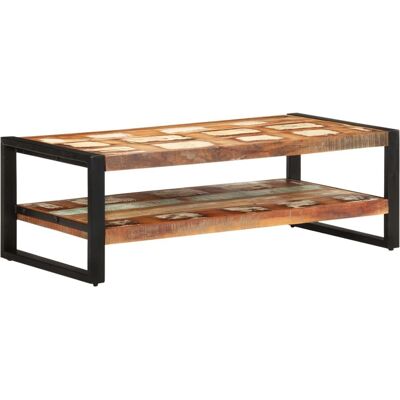 vidaXL Mesa de café de madera reciclada maciza - Mesa de café vidaXL Mesa de café de madera reciclada maciza - Mesa de café