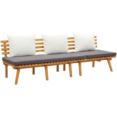 vidaXL Massive Akaziengarten Tagbett - Gartenbett, 200x65 cm, Outdoormöbel vidaXL Massive Akaziengarten Tagbett - Gartenbett, 200x65 cm, Outdoormöbel