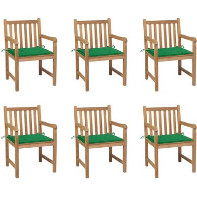 vidaXL Gartensessel-Set - 6 Langlebige Teakholz Gartenmöbel vidaXL Gartensessel-Set - 6 Langlebige Teakholz Gartenmöbel