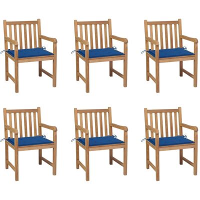 VidaXL Outdoor Stuhl - Teak Blau 3-Attribut VidaXL Outdoor Stuhl - Teak Blau 3-Attribut
