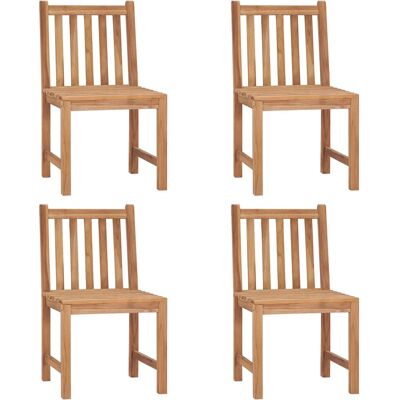 vidaXL 6er Teak Gartenstühle Set - Außenmöbel vidaXL 6er Teak Gartenstühle Set - Außenmöbel