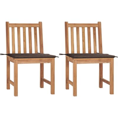VidaXL Gartensessel - Teak Taupe - Robust & Elegant VidaXL Gartensessel - Teak Taupe - Robust & Elegant