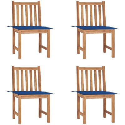 VidaXL Gartenstuhl - Teak Blau - Langlebig & Witterungsbeständig VidaXL Gartenstuhl - Teak Blau - Langlebig & Witterungsbeständig