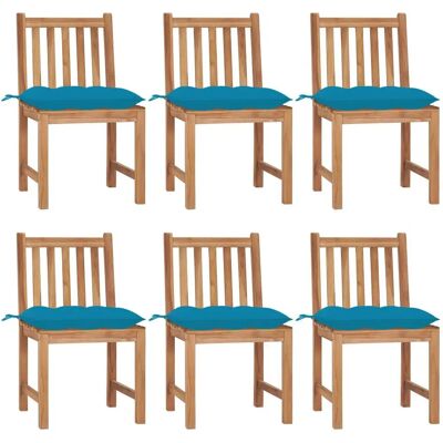 VidaXL Gartenstuhl - Langlebiges Teak 6er Set VidaXL Gartenstuhl - Langlebiges Teak 6er Set