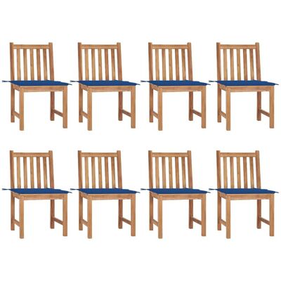 VidaXL Outdoor Stuhl - Teak Blau - Robuster Gartensitz VidaXL Outdoor Stuhl - Teak Blau - Robuster Gartensitz
