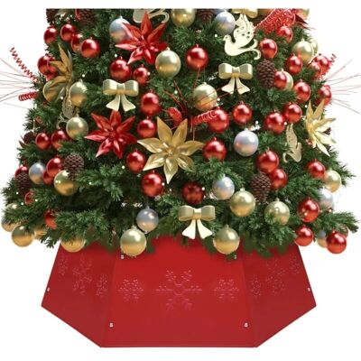 vidaXL Weihnachtsbaumrock Rot Ø68x25 cm - Weihnachtsbaumrock vidaXL Weihnachtsbaumrock Rot Ø68x25 cm - Weihnachtsbaumrock
