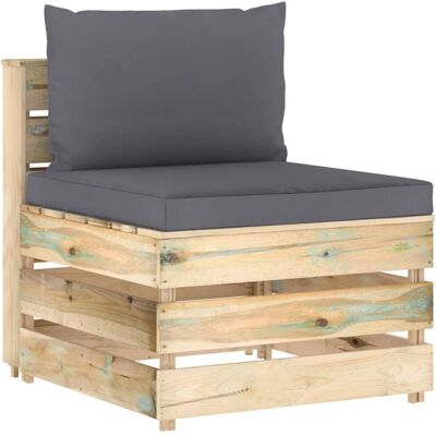 VidaXL Gartengartenbank - Holz, Grau, 60x70x66 cm - Gartenbank VidaXL Gartengartenbank - Holz, Grau, 60x70x66 cm - Gartenbank