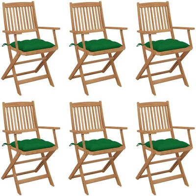VidaXL 3074960 Outdoor Stuhl - Klappbarer Akazienholz Grün VidaXL 3074960 Outdoor Stuhl - Klappbarer Akazienholz Grün