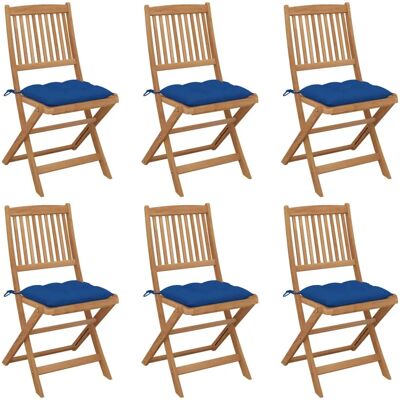 VidaXL Outdoor Stuhl - Faltbare Gartenmöbel mit Kissen VidaXL Outdoor Stuhl - Faltbare Gartenmöbel mit Kissen