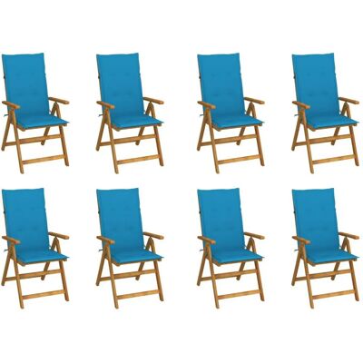 VidaXL Outdoor Klappstühle aus Akazienholz - Set 8 VidaXL Outdoor Klappstühle aus Akazienholz - Set 8