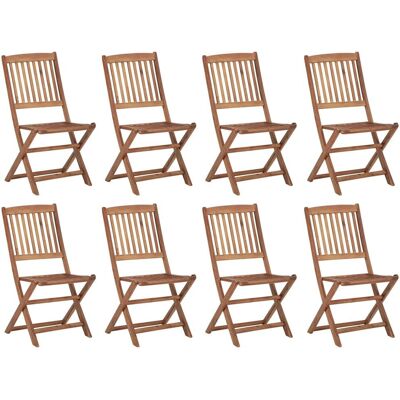 vidaXL Klappstühle aus Akazienholz - Gartenmöbel-Set vidaXL Klappstühle aus Akazienholz - Gartenmöbel-Set
