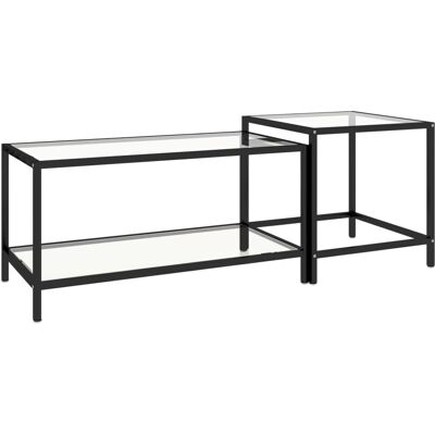 vidaXL Nova - Set da 2 tavolini da salotto impilabili design elegante disponibili vari colori - Beistelltisch vidaXL Nova - Set da 2 tavolini da salotto impilabili design elegante disponibili vari colori - Beistelltisch