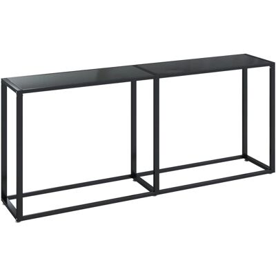 vidaXL Konsolipöytä Musta Tempered Glass - Konsolipöytä vidaXL Konsolipöytä Musta Tempered Glass - Konsolipöytä