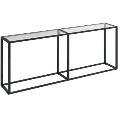 vidaXL Konsole Tisch Transparent Gehärtetes Glas 200x35x75,5cm vidaXL Konsole Tisch Transparent Gehärtetes Glas 200x35x75,5cm