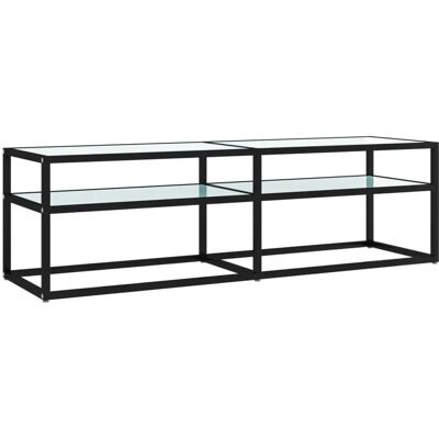 vidaXL Valkoinen marmori ja karkaistu lasinen TV-kaappi - TV Cabinet vidaXL Valkoinen marmori ja karkaistu lasinen TV-kaappi - TV Cabinet