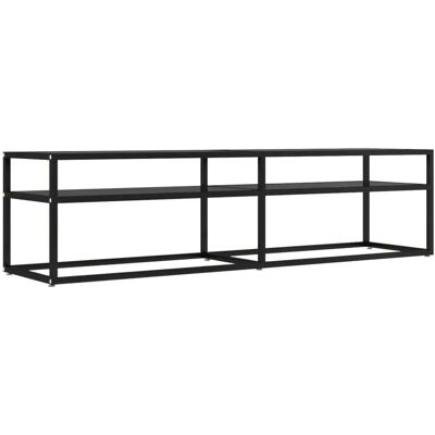 vidaXL 331719 Zwarte TV-Kast van Gekleurd Glas - TV-Kast vidaXL 331719 Zwarte TV-Kast van Gekleurd Glas - TV-Kast