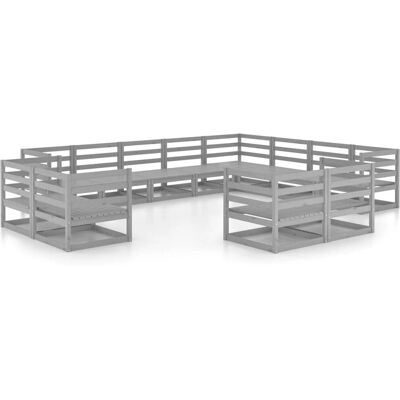 vidaXL Tuinlounge Set 12-delig - Tuinmeubelset vidaXL Tuinlounge Set 12-delig - Tuinmeubelset