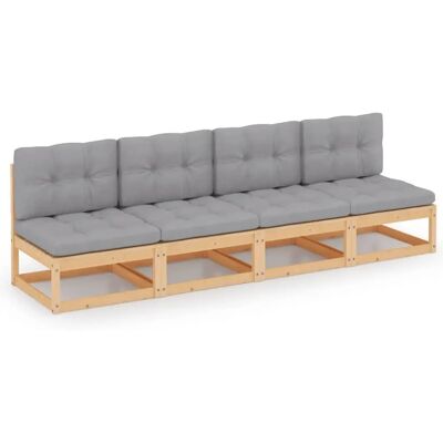 VidaXL 3076389 tuinbank - 4-zitter buitenmeubel VidaXL 3076389 tuinbank - 4-zitter buitenmeubel