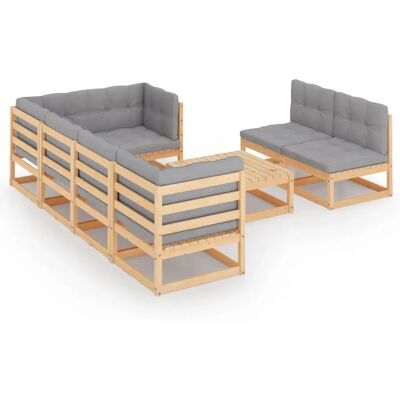 VidaXL Ulkokalustesarja - Kestävä, Modulaarinen, Puutarha Mukavuus VidaXL Ulkokalustesarja - Kestävä, Modulaarinen, Puutarha Mukavuus